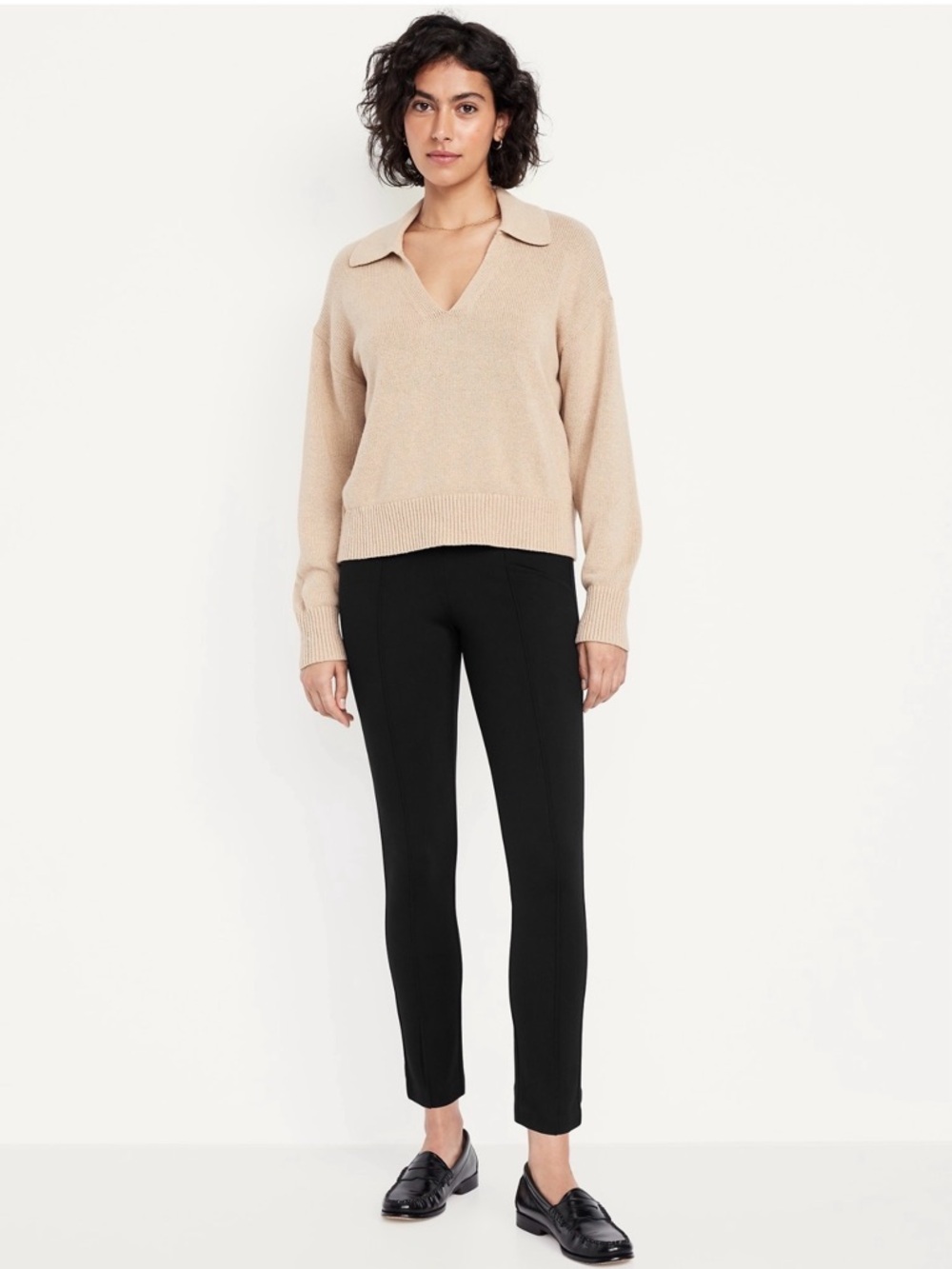 OLD NAVY Stevie Extra High Rise Skinny Ponte Pant | Black Jack | Size Medium